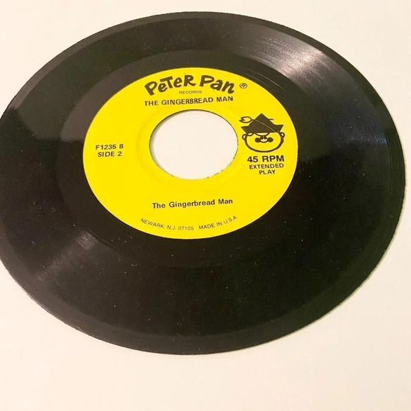 Vintage Peter Pan Records The Gingerbread Man Record 45  rpm Extended Play - Picture 6 of 9